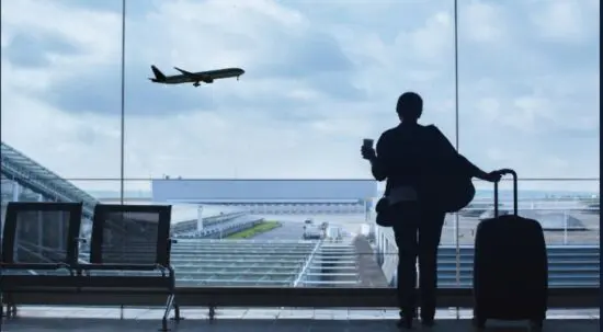 traveler at airport